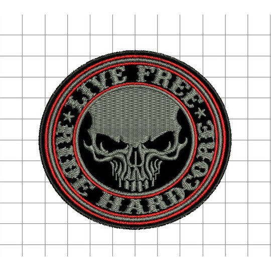 Nášivka Ride Hardcore /m